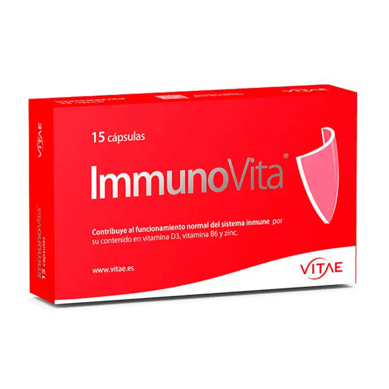 Immunovita 15 cápsulas - Con vitamina D3 y betaglucanos