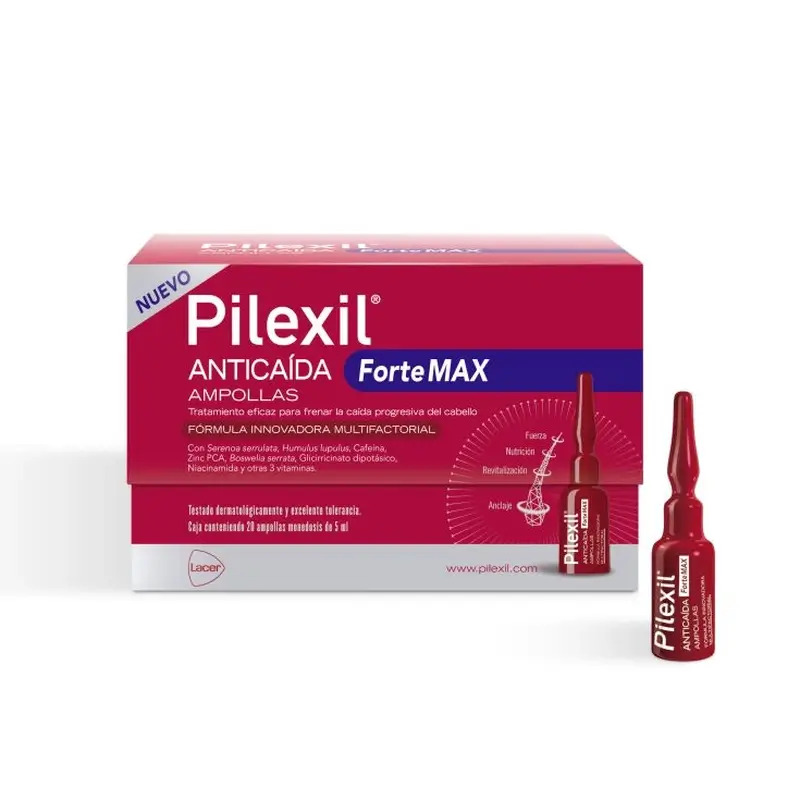 Pilexil Forte Max Ampollas 20 Unidades, 5ml
