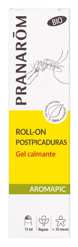 Pranarom Aromapic Roll-On Gel Calmante Postpicaduras BIO, 15 ml