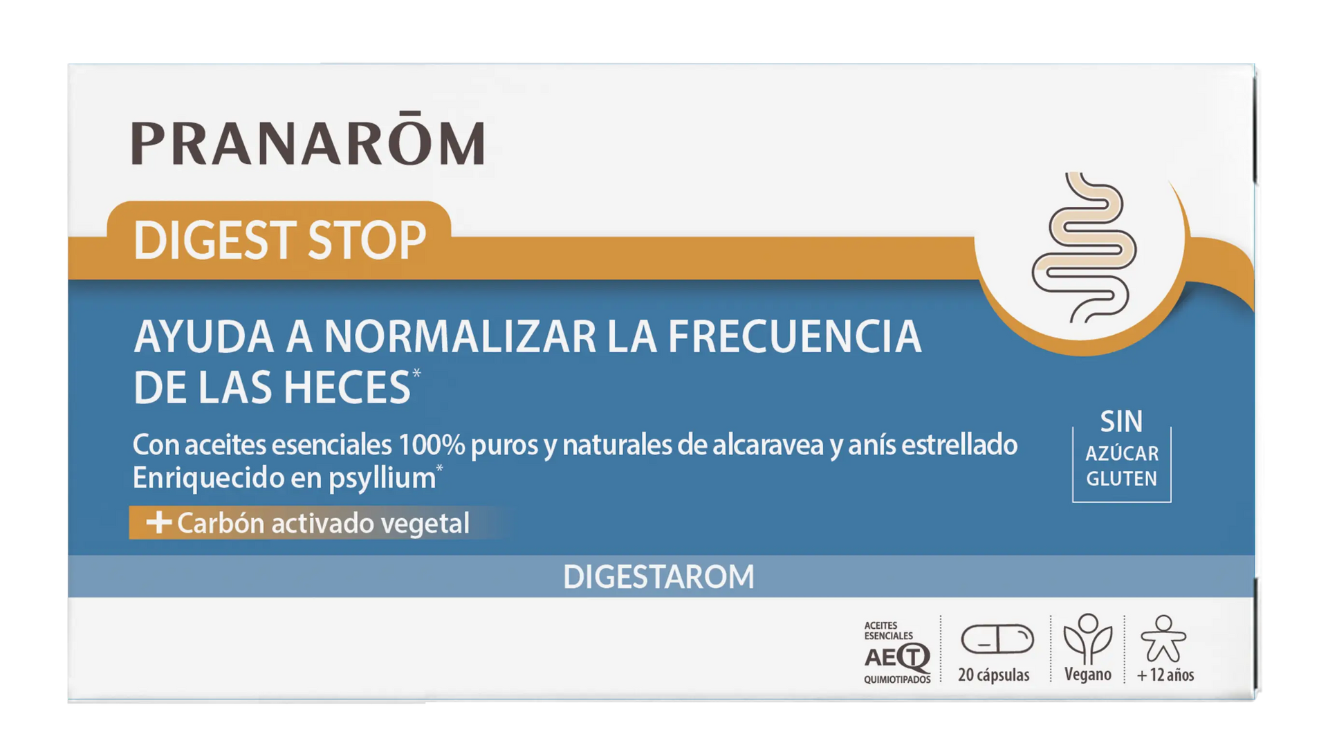 Pranarom Digestarom Digest Stop, 20 cápsulas