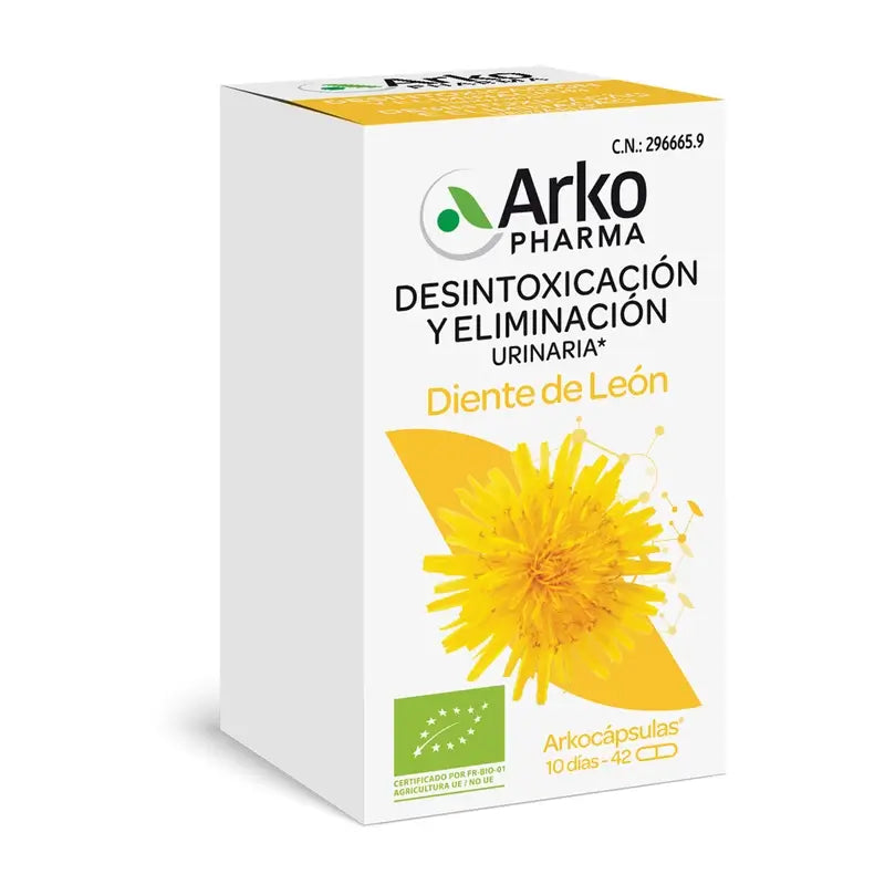 Arkopharma Arkocápsulas Diente de León Bio, 42 cápsulas