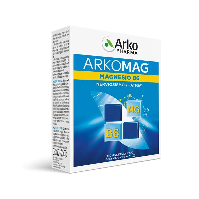 Arkopharma Arkomag Magnesio, 30 cápsulas