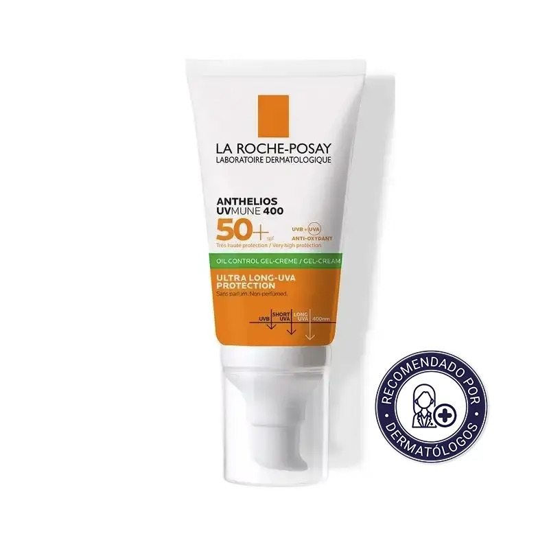 La Roche-Posay Anthelios Uv-Mune 400 Oil Control Gel-Crema Spf50+, 50 ml