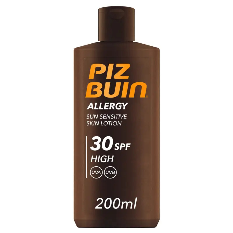 Piz Buin Allergy Protector Solar Corporal SPF 30 Pieles Sensibles, Loción para el cuerpo, Protección UVA/UVB, 200ml