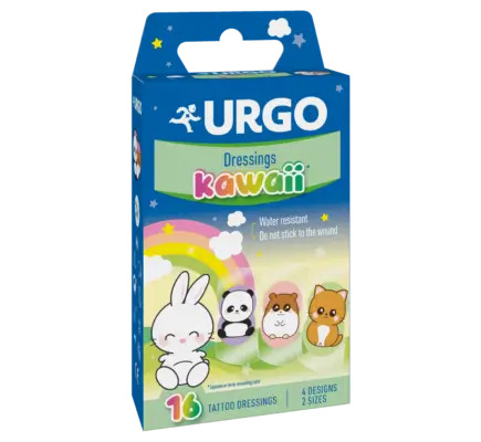 Urgo Primeros Auxilios Kawaii - 16 Apósitos, 16 unidades