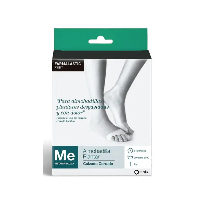 Farmalastic Almohadilla Plantar Elastica Gel Silicona, Talla M