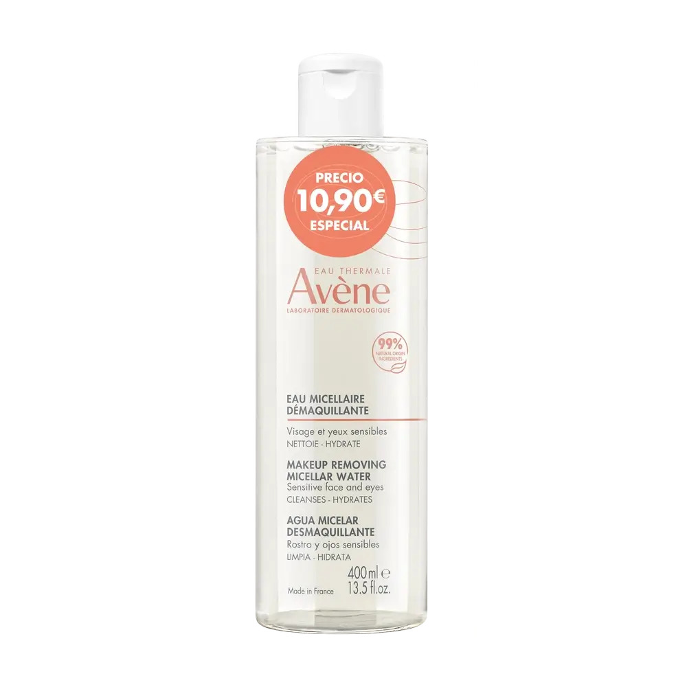 Avène Eau Thermale Agua Micelar Desmaquillante, 400 ml