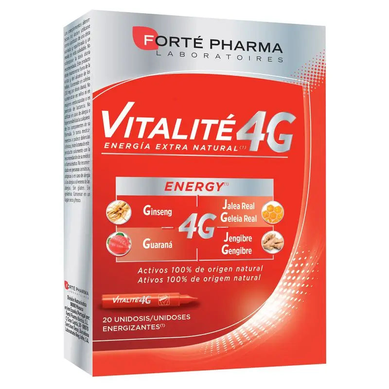 Forté Pharma Energy Vitalite 4 gr 20 Monodosis x 10 ml