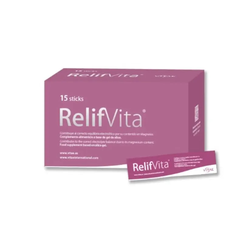 RelifVita 15 sticks - Con sílice y magnesio para alivio inmediato