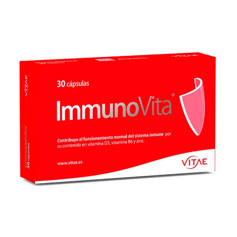 Immunovita 30 cápsulas - Con vitamina D3 y betaglucanos