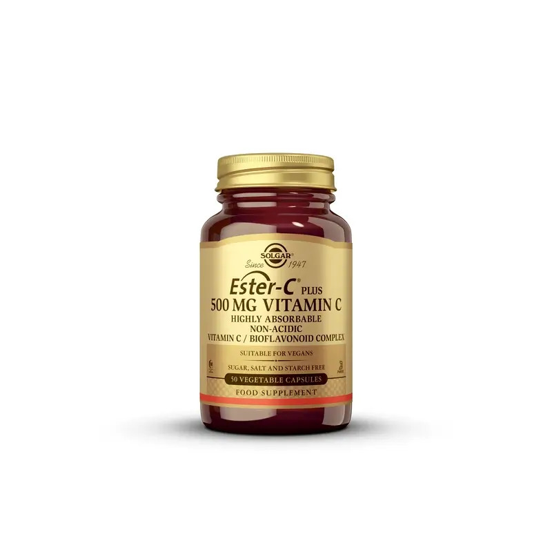 Solgar Ester-C Plus 500mg, 50 Cápsulas