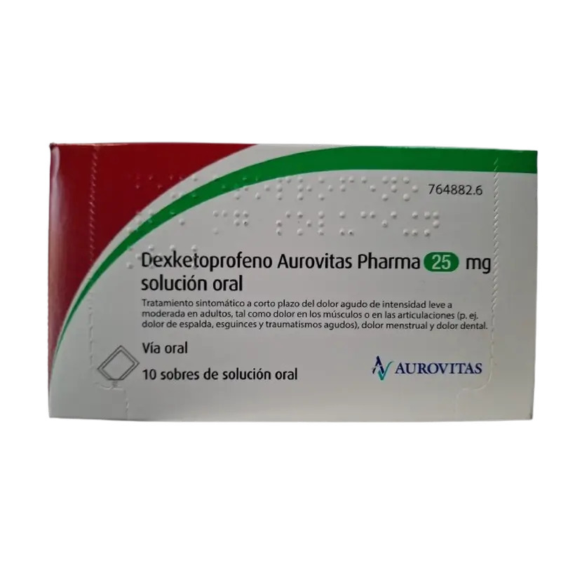 Aurovitas Dexketoprofeno 25 Mg, 15 comprimidos
