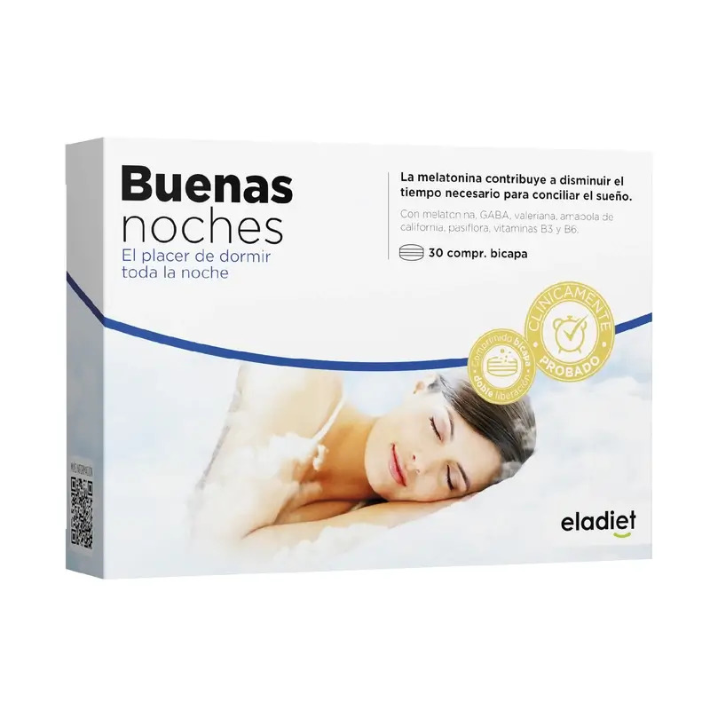 Eladiet Buenas Noches 1,85 Mg Melatonina, 30 comprimidos