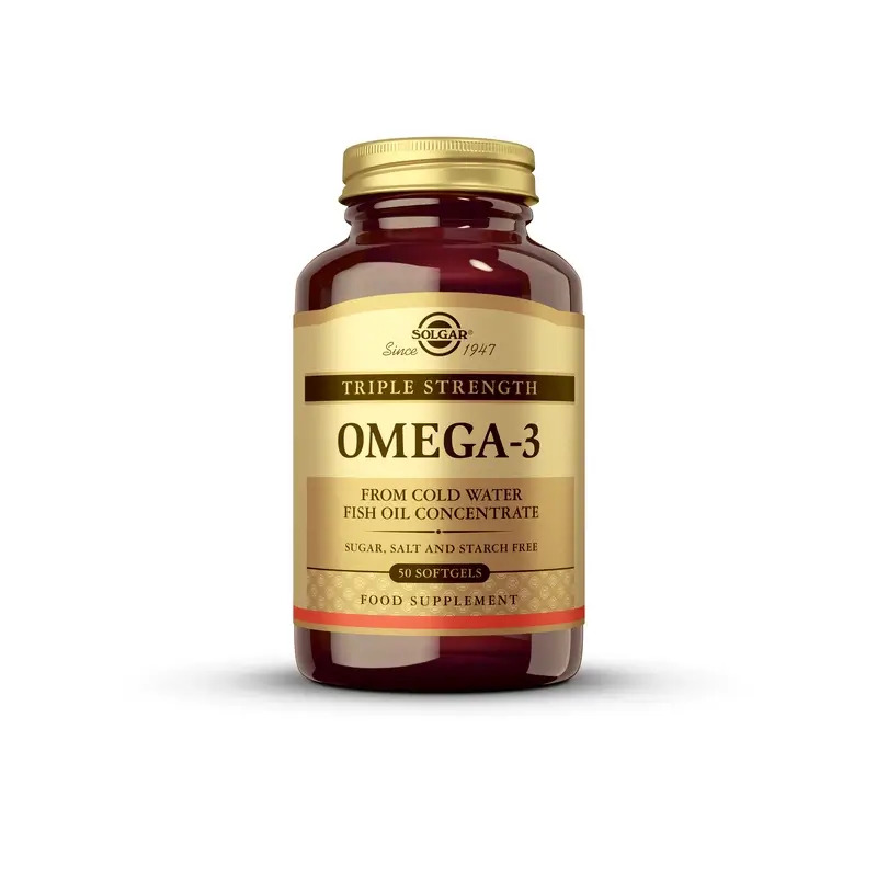 Solgar Omega-3 Triple Concentración, 50 cápsulas