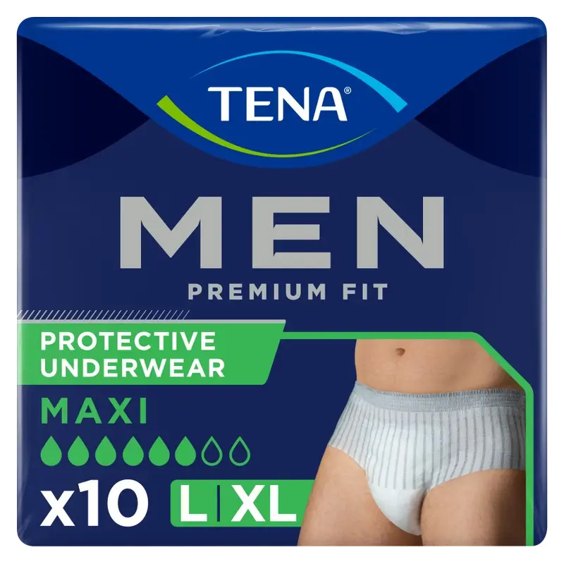 Tena Men Pants Premium Fit Talla L-XL, 10 Unidades