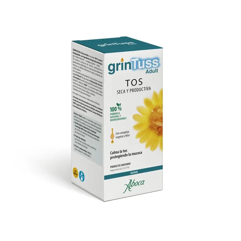 Aboca Grintuss Adult Jarabe Tos Seca y Productiva, 180 gr