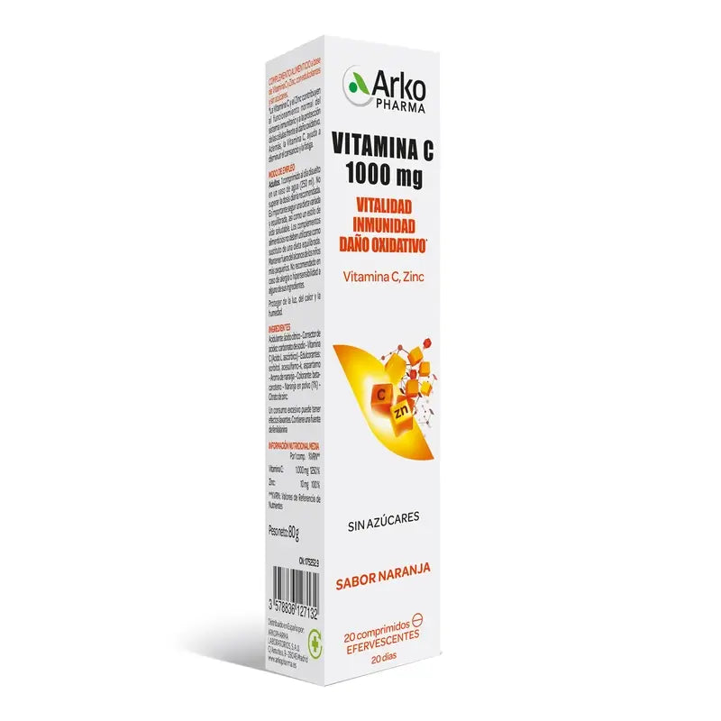 Arkopharma Arkovital Vitamina C 1000mg , 20 Comprimidos