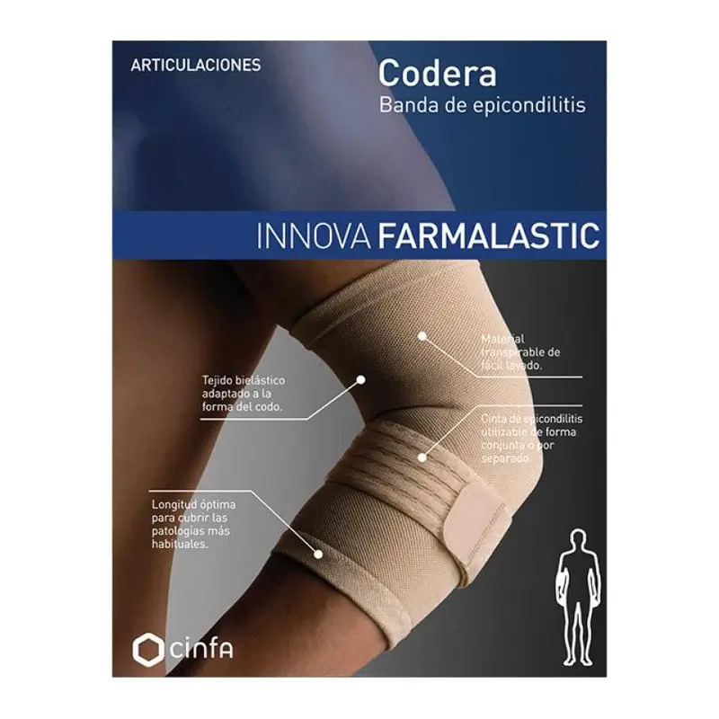 Farmalastic Codera Con Banda De Epicondilitis, Talla M
