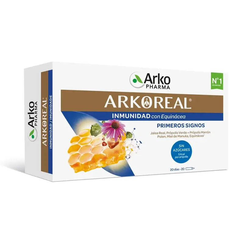 Arkopharma Arkoreal Jalea Real Inmunidad Sin Azúcar, 20 ampollas