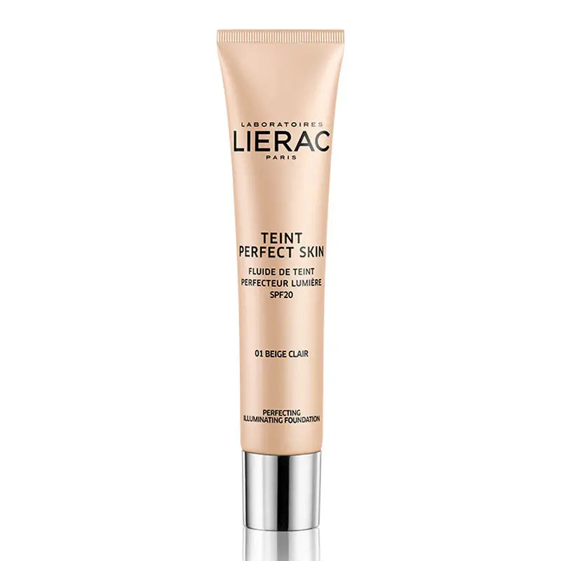 Lierac Sunissime Dermo Maquillaje Fluido Perfeccionador Iluminador Spf 20 01 Beige Claro