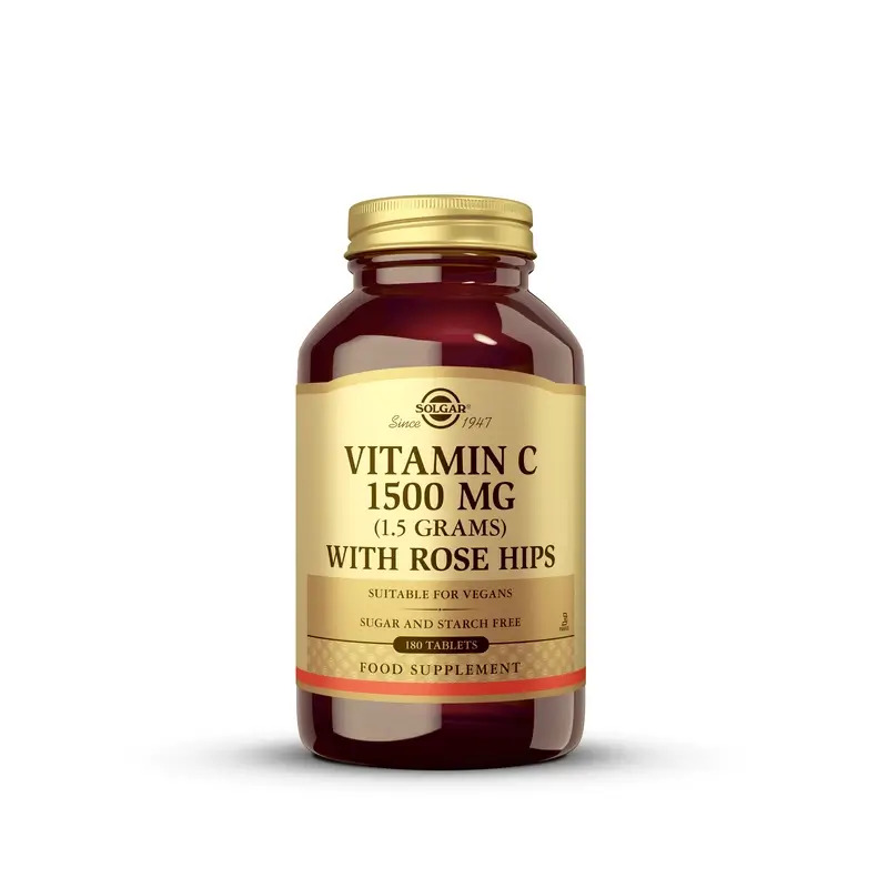 Solgar Rose Hips 1500 mg, 180 comprimidos