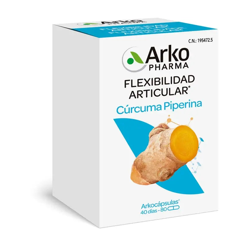 Arkopharma Curcuma Bio, 80 cápsulas