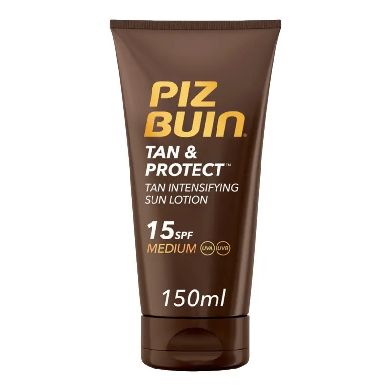 Piz Buin Tan & Protect Crema Solar Intensificadora del Bronceado SPF15, 150 ml