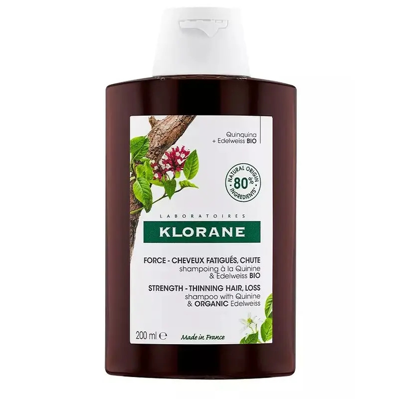 Klorane Champú a la Quinina y Edelweis Bio 200 ml
