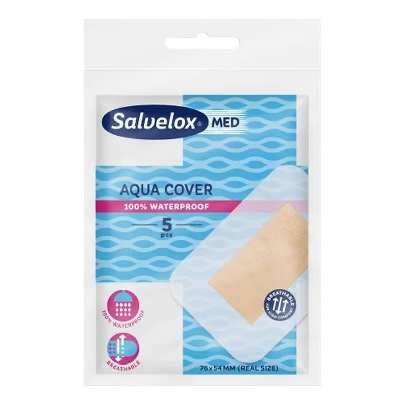 Salvelox Aqua Cover, 5 Apósitos De 76X54 Mm