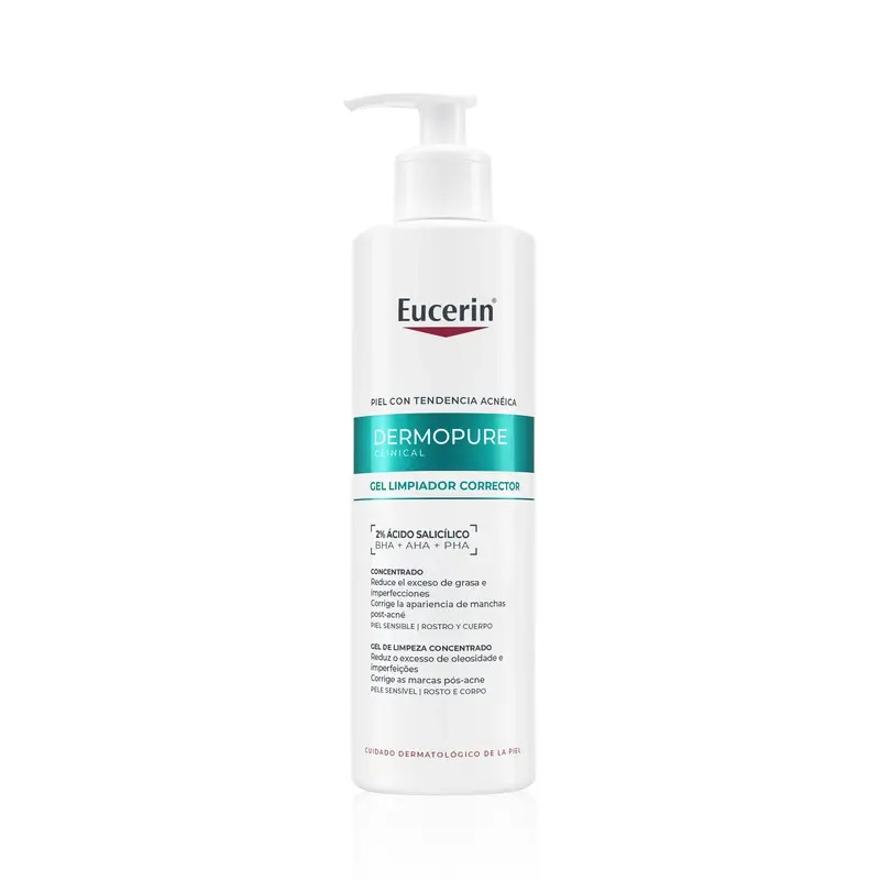 Eucerin Dermopure Gel Limpiador Triple Efecto, 400 Ml