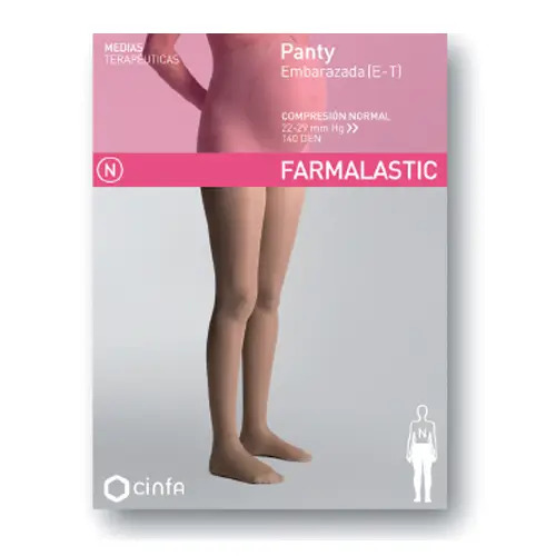Farmalastic Panty Compresión Normal Embarazada Beige, Talla M