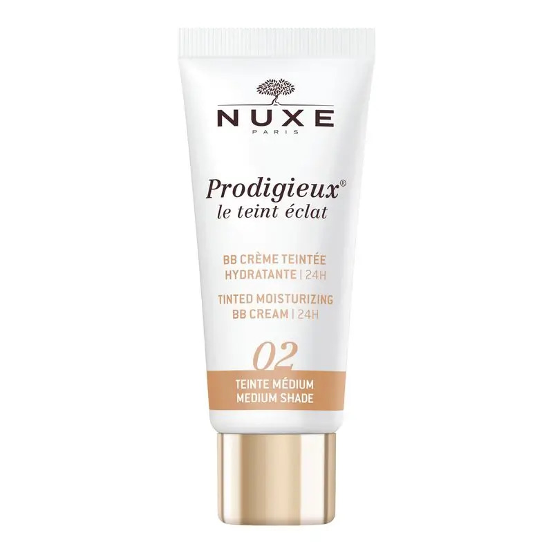 Nuxe Bb Cream Hidratante Con Color | 24H, Prodigieux® Le Teint Éclat 30Ml - Tono Medio
