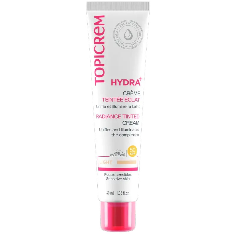 Topicrem Hydra + Crema Iluminadora Color Claro, 40 ml