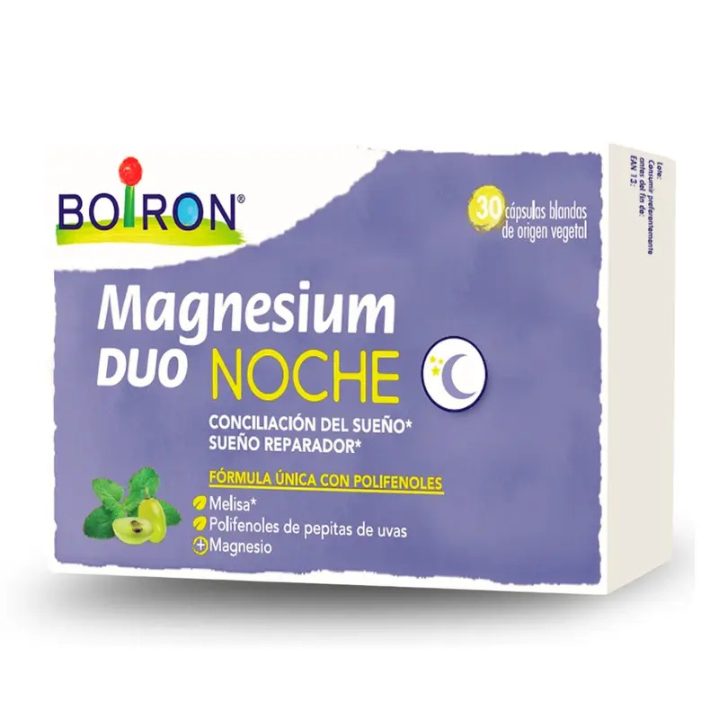 BOIRON Magnesium Duo Noche, 30 cápsulas