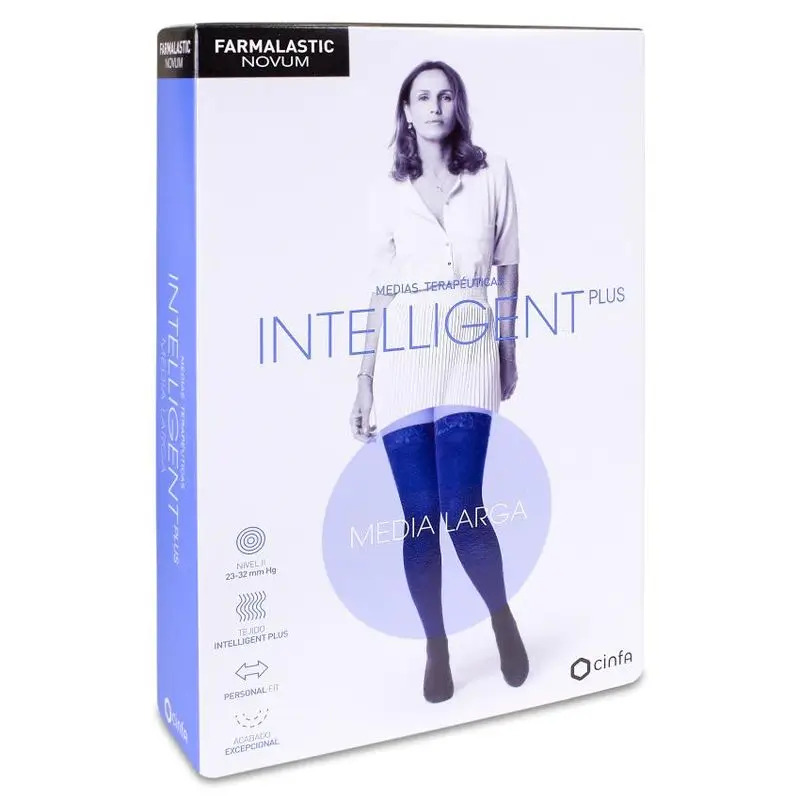 Farmalastic Novum Media Intelligent Talla Plus Media Larga Canela, Talla 4