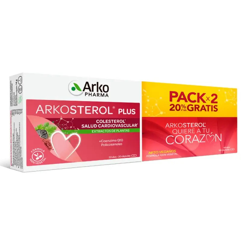 Arkopharma Arkosterol Plus Pack, 60 cápsulas