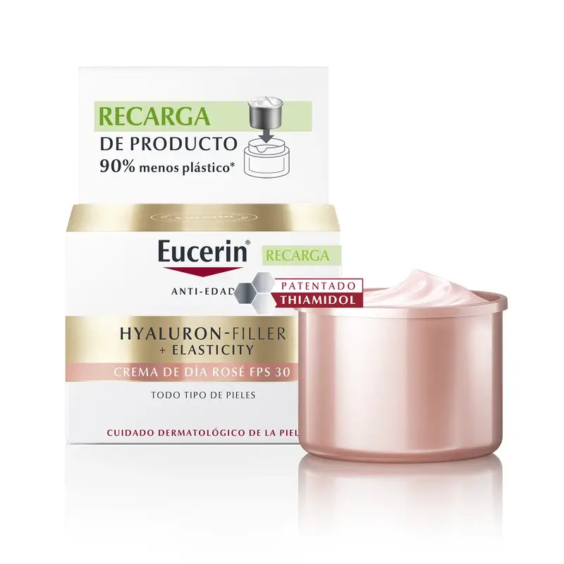 Eucerin Refill Crema De Día Rosé Hyaluron Filler Elasticity , 50 ml