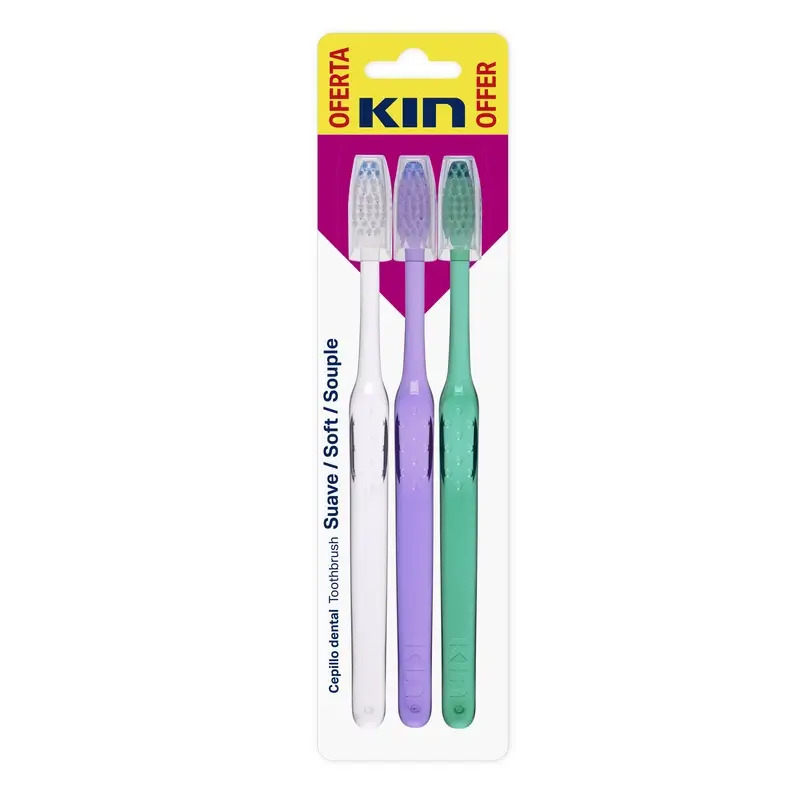 Kin Cepillo Dental Suave, 3 ud