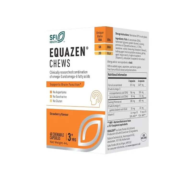 Equazen Chews 60 cápsulas - Omega-3 en formato masticable