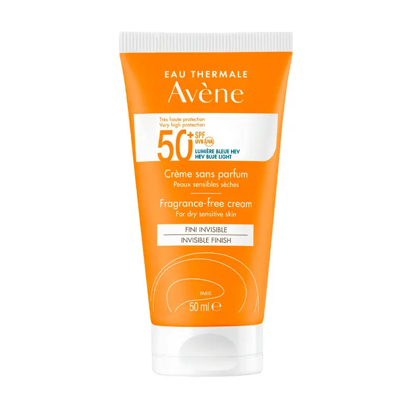 Avène Crema Solar SPF 50+ Sin Perfume 50 ml