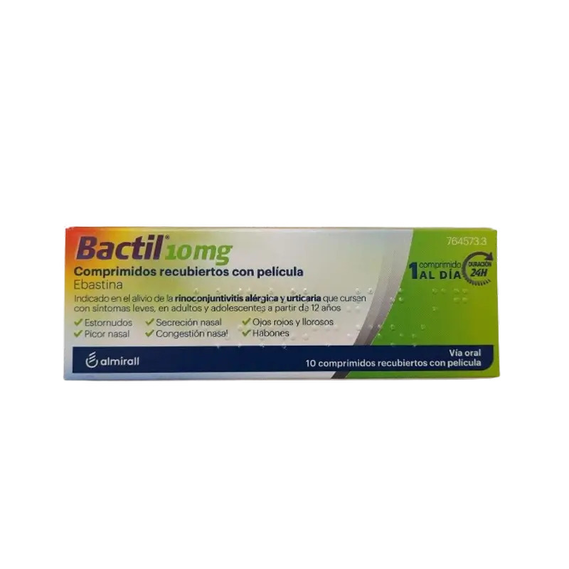 Bactil Ebastina 10 Mg, 10 comprimidos