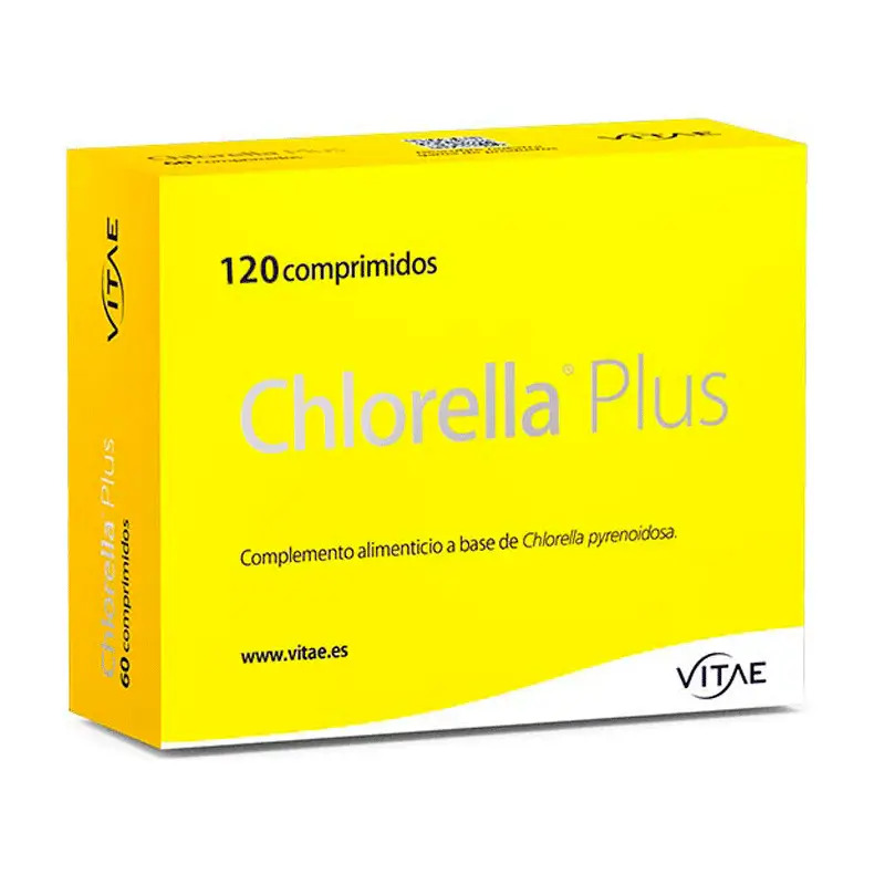 Chlorella Plus 120 comprimidos - Con alga Chlorella y zinc