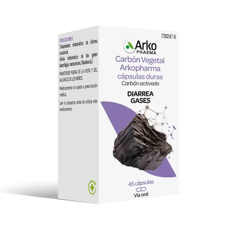 Arkopharma Arkocápsulas Carbón Vegetal, 45 cápsulas