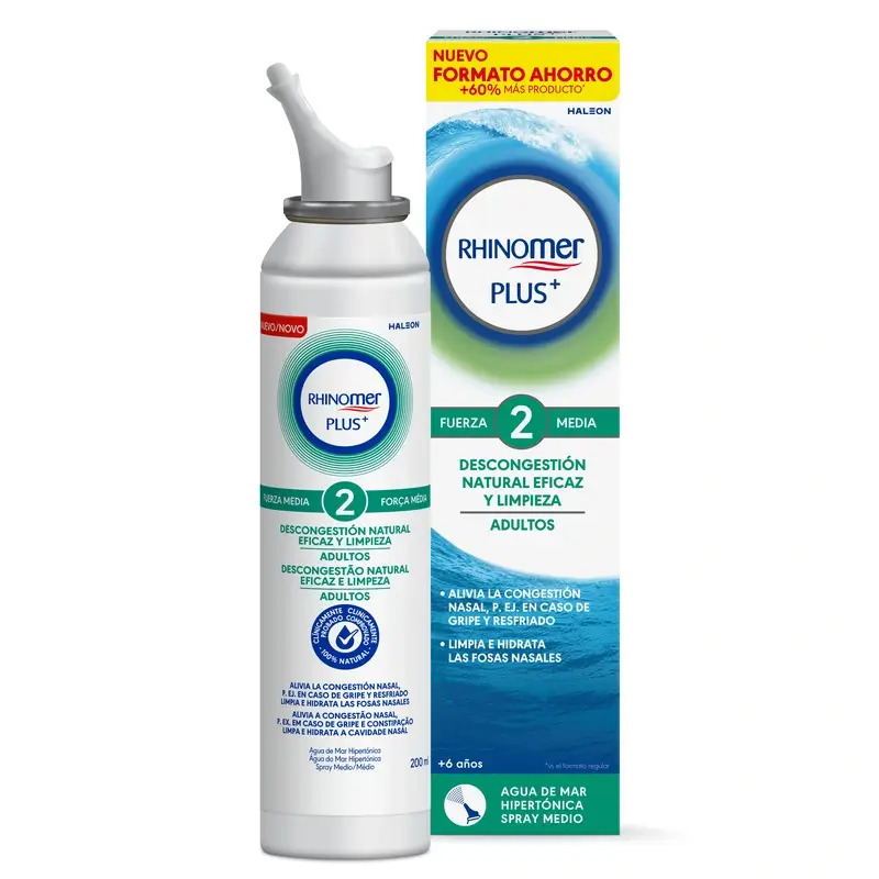 Rhinomer Plus+ F2 Adultos Formato Ahorro , 200 ml