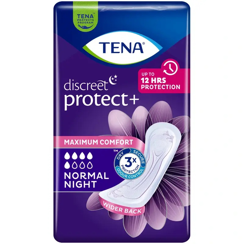 Tena Discreet Normal Night, 10 Unidades