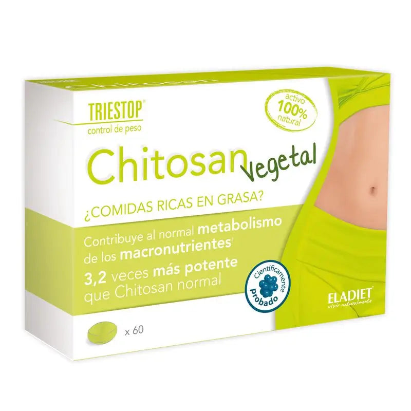 Eladiet Triestop Chitosan Vegetal, 60 comprimidos