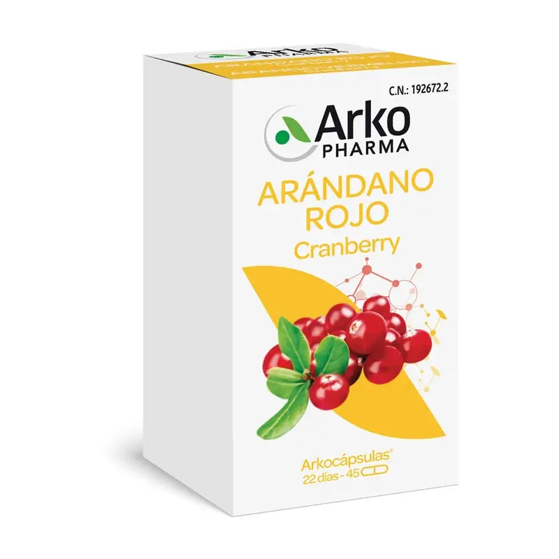Arkopharma Arkocápsulas Arándano Rojo (Cranberry), 45 cápsulas