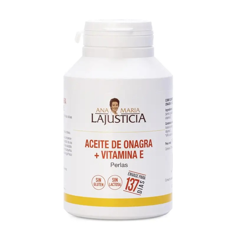 Ana Maria Lajusticia Aceite de Onagra + Vitamina E, 275 perlas