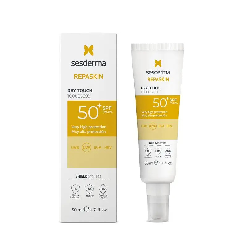 Sesderma Repaskin Fotoprotector Spf 50+ Facial Toque Seco, 50 ml