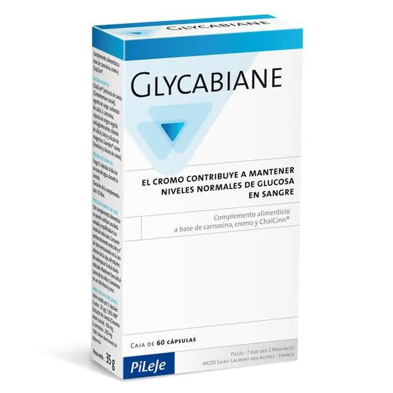 Pileje Glycabiane 595 mg 60 Cápsulas